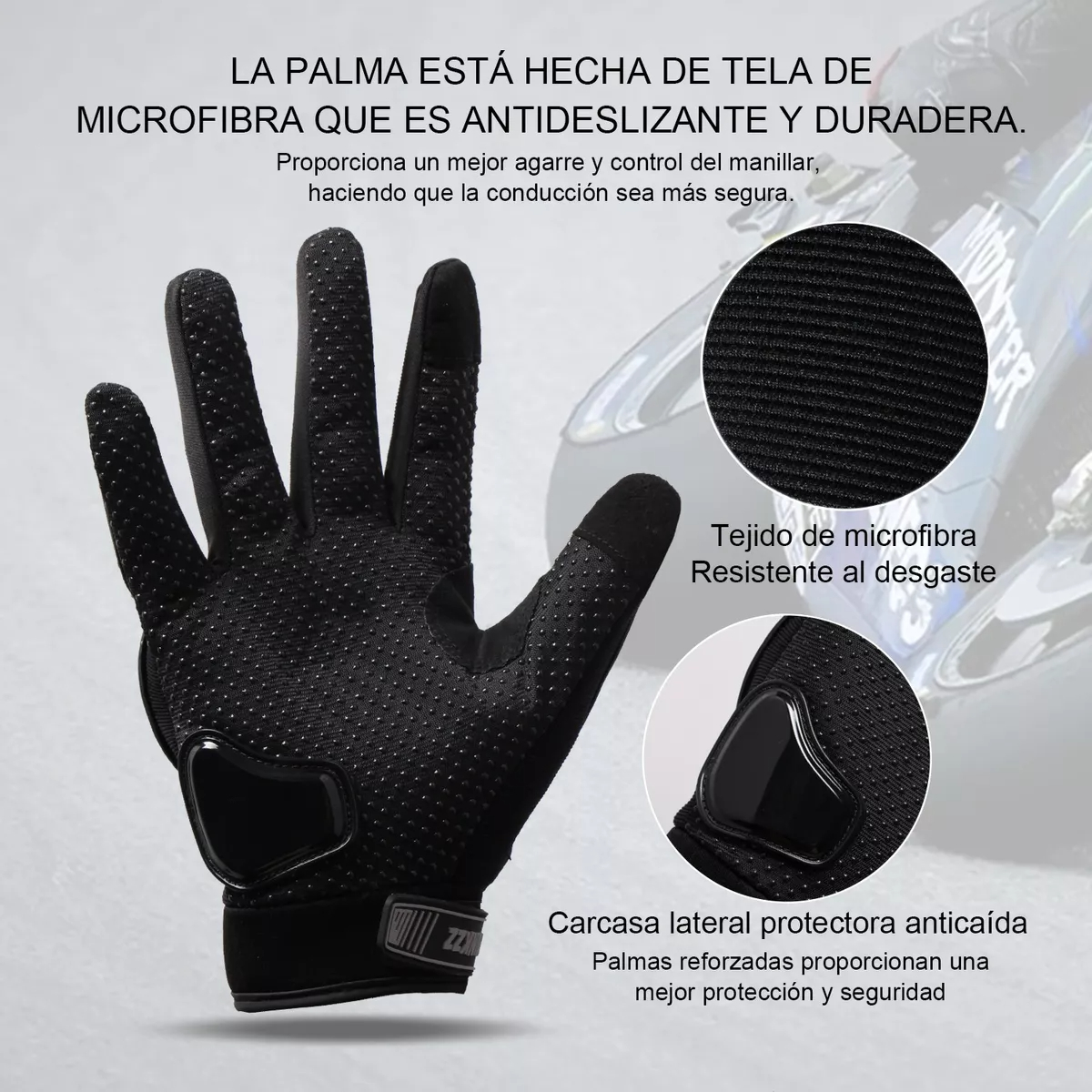 Guantes Proteccion Pantalla Táctil De Dedo Para Motocicleta