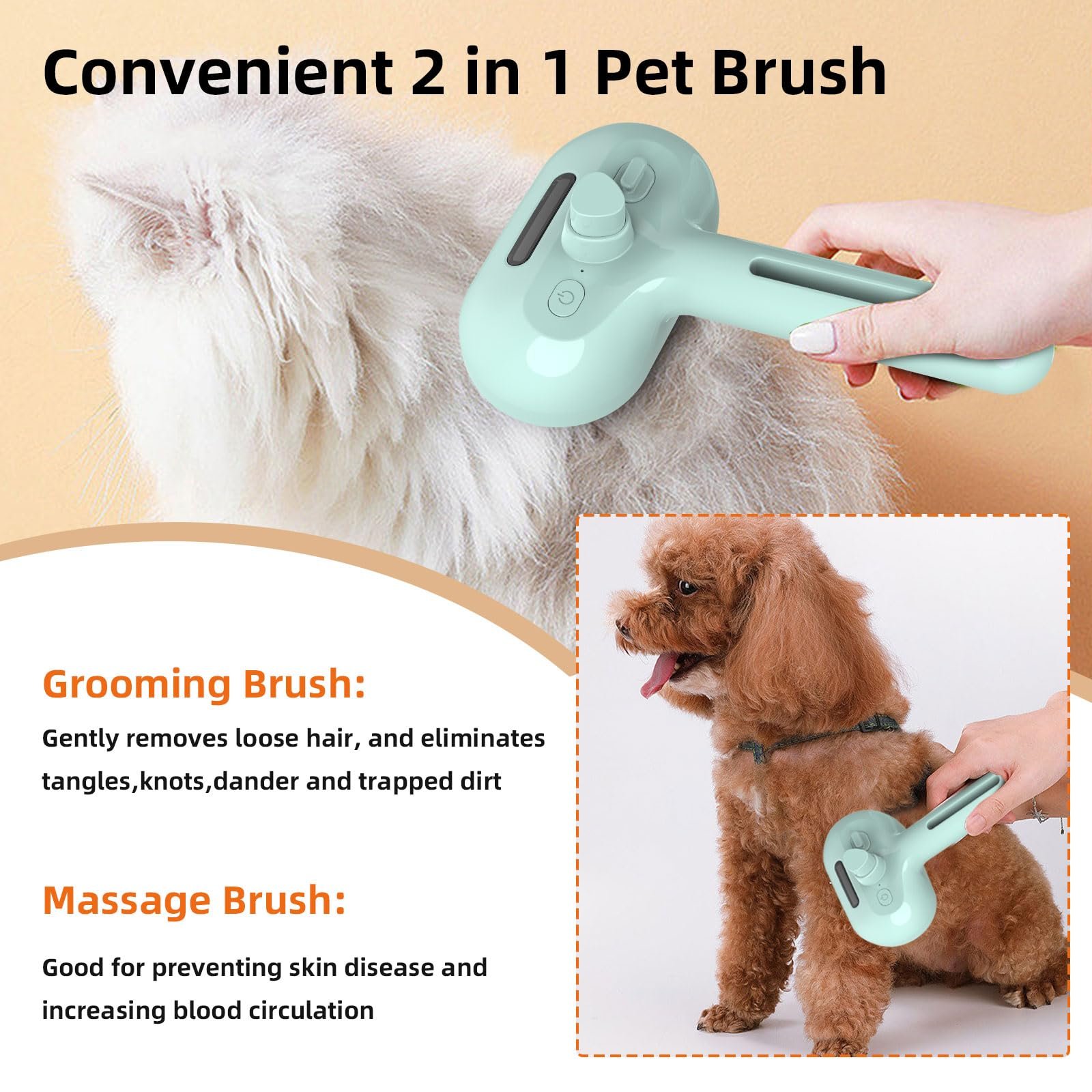 Pet Spray Hair Removal Combe