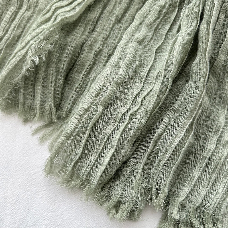 Women's Casual Minimalist Solid Color Viscose Fiber Scarf