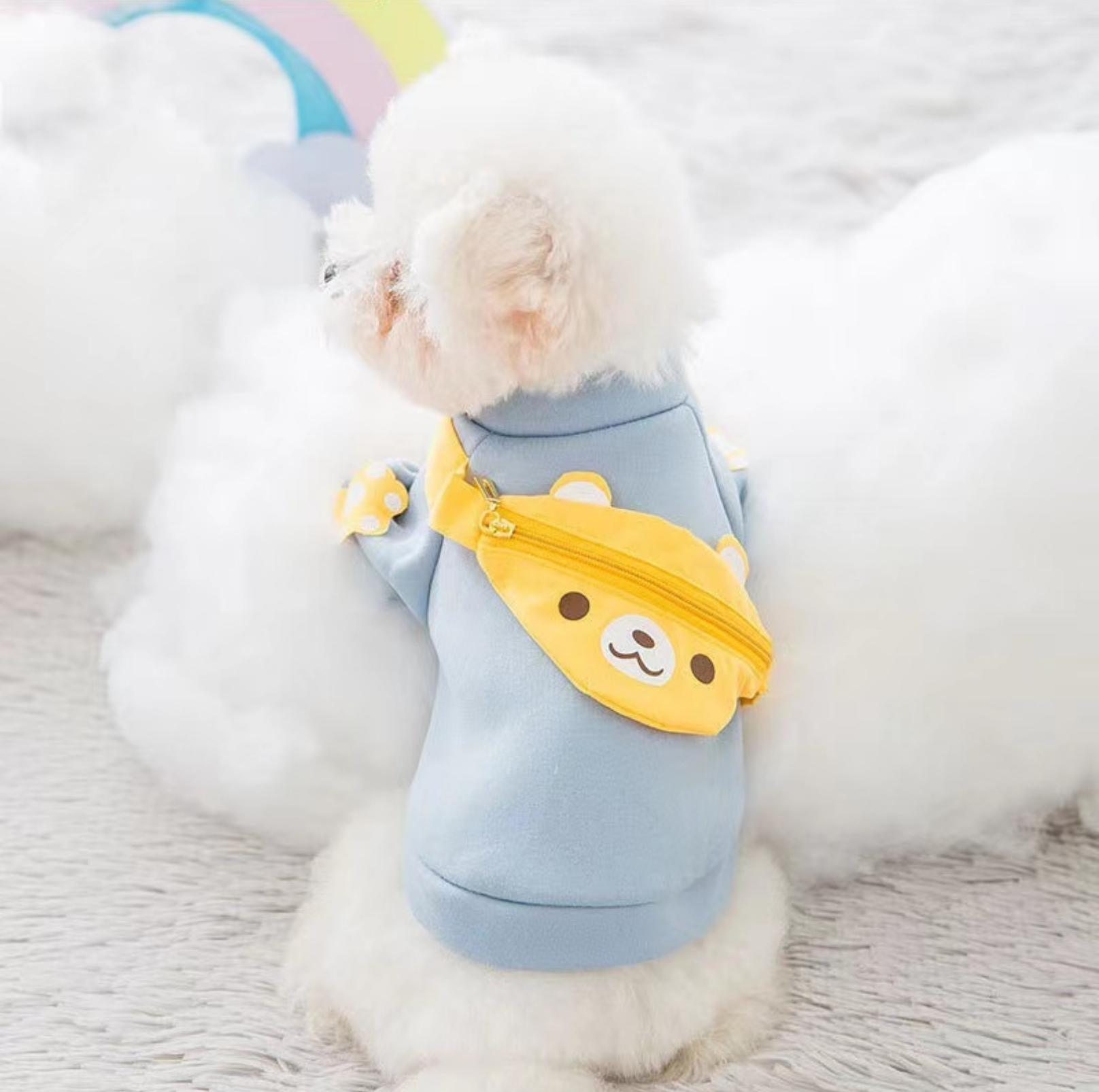 Warm and Fashionable Pet Sweater with Crossbody Bag