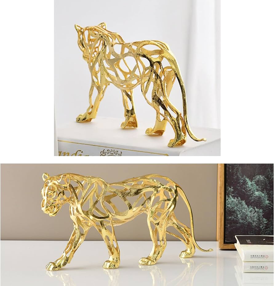 LUXOR METAL LION SCULPTURE VERSATILE DECORATIVE