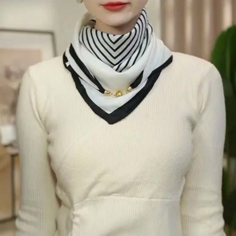 Women's Streetwear Printing Cotton And Linen Silk Scarf