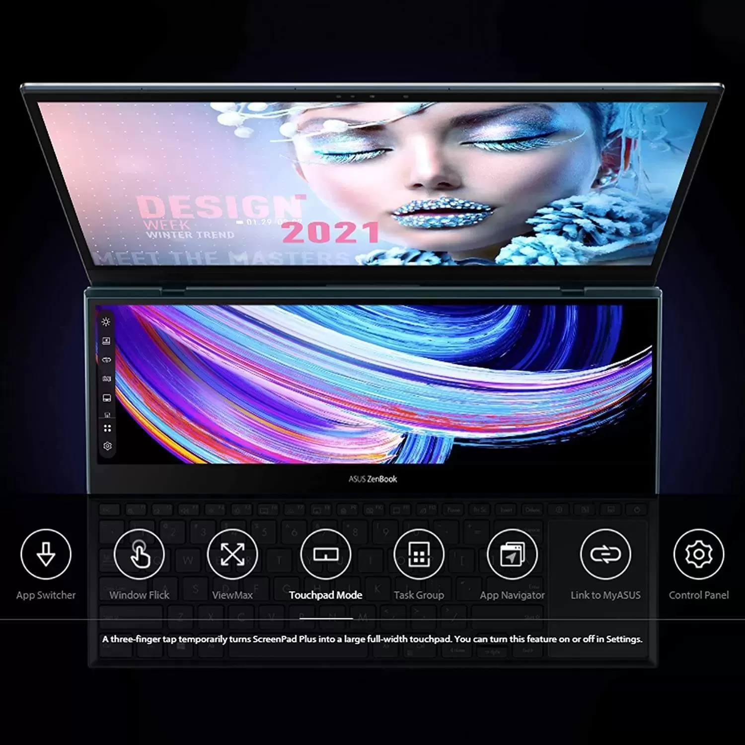 ASUS ZenBook Pro 16X OLED 16 inch 4K OLED 16:10 Touch Display, ASUS Dial, Intel Core i9-12900H, 32GB, 2TB, GeForce RTX 3060 GPU, Windows 11 Pro, Tech Black, UX7602ZM-XB96T