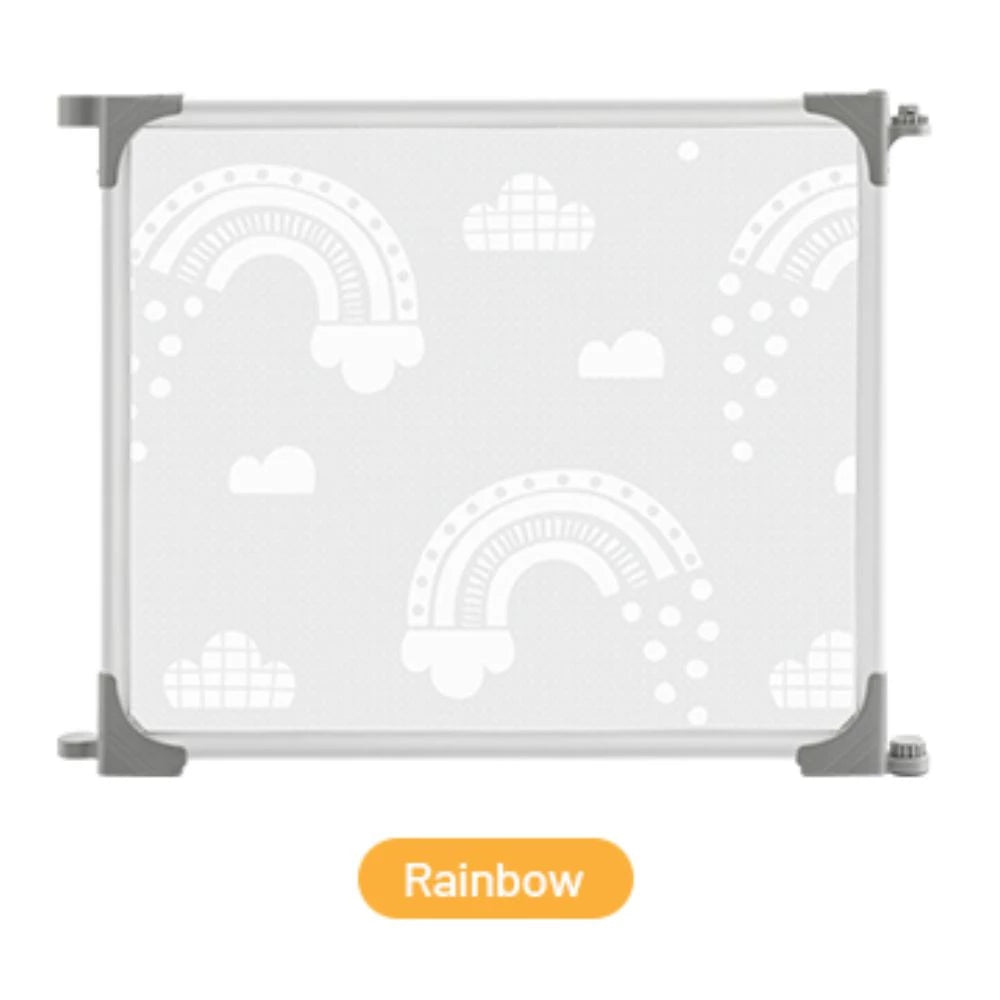 Foldable Lightweight Rainbow-Themed Playpen 鈥?6 Panels