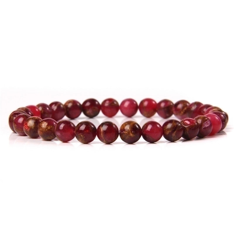 Fashion Marble Agate Beaded Bracelets 1 Piece