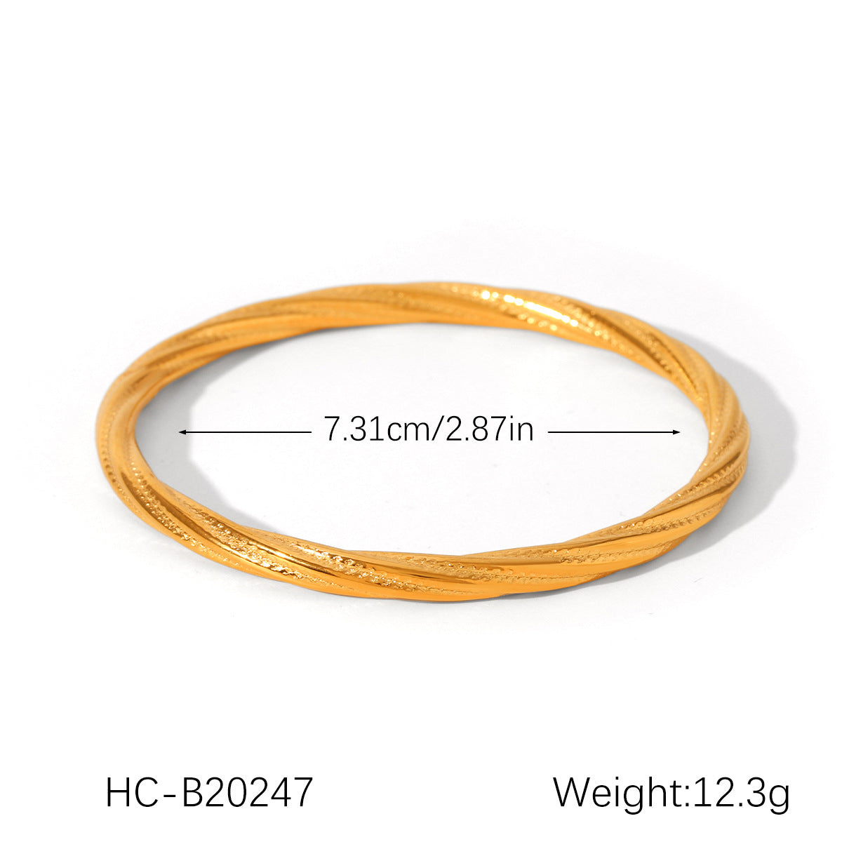 Ins Style Stainless Steel Bracelet 18K Gold-Plated Open Bracelet Titanium Steel Bracelet Female Jewelry