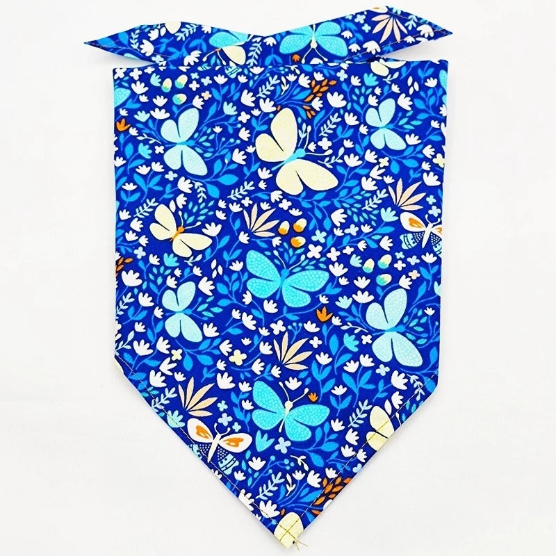 Cartoon Style Cotton Flower Printing Pet Saliva Towel