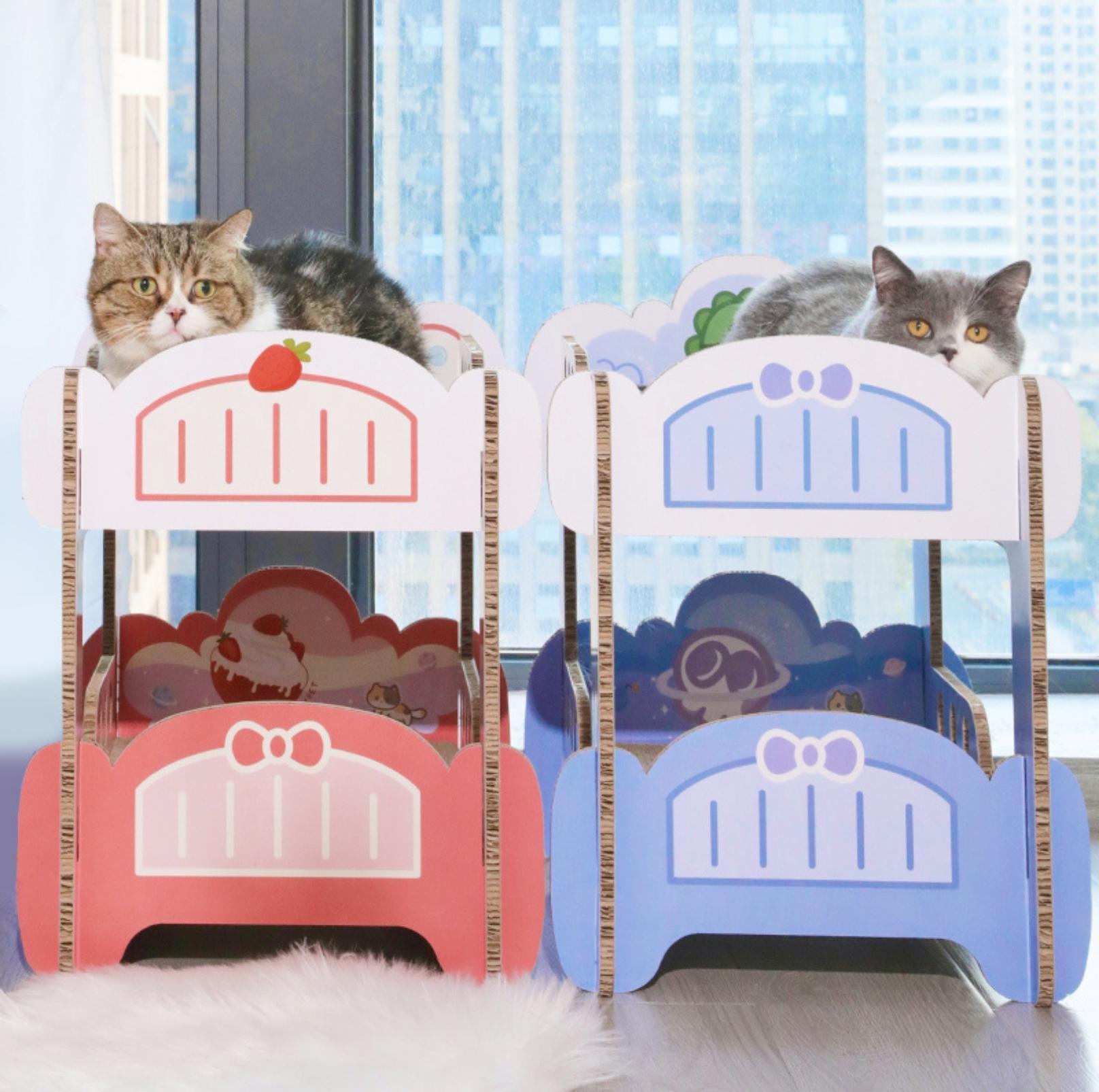 Tinypet Bunk Bed Scratching Board Cat Scratcher