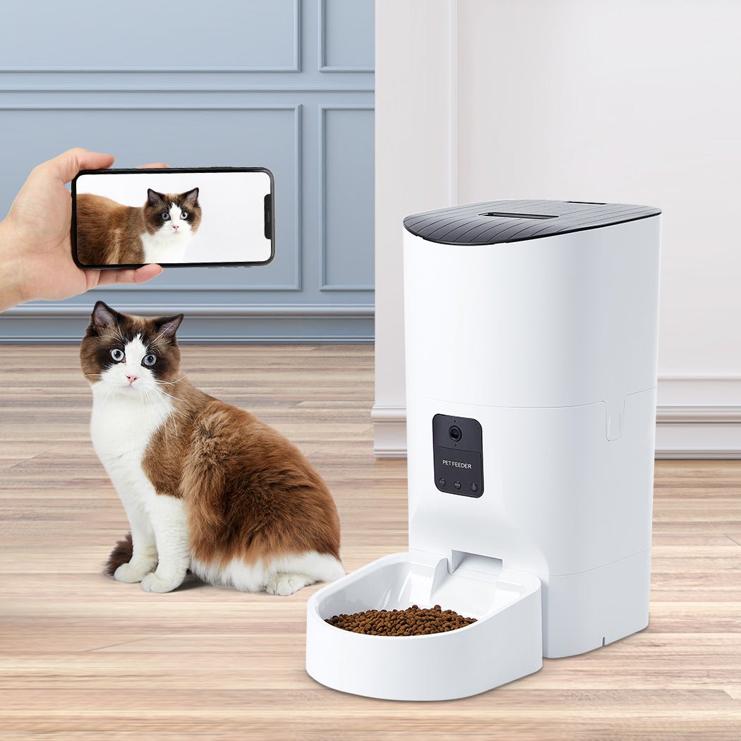 Smart Pet Feeder Food Dispenser Portable Remote Bowl With Camera