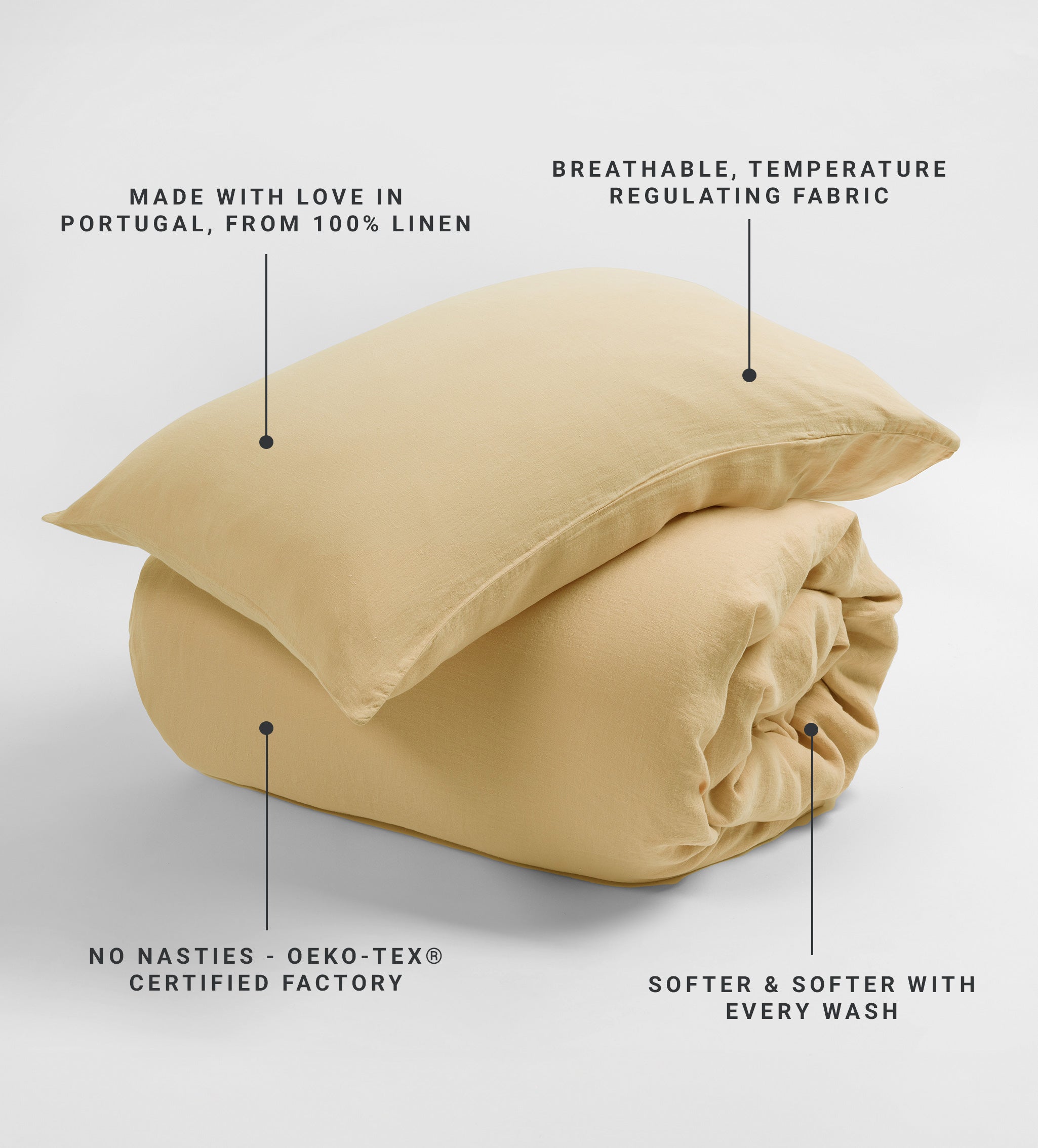 100% Linen Housewife Pillowcase