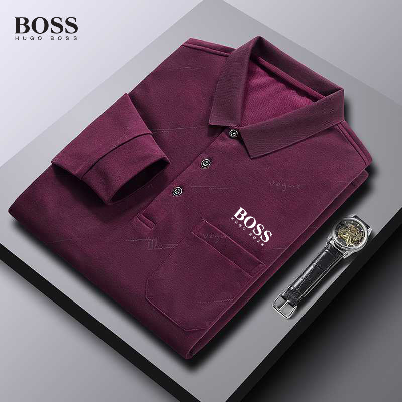 BOSS Print Short Sleeve Polo Shirt for Men