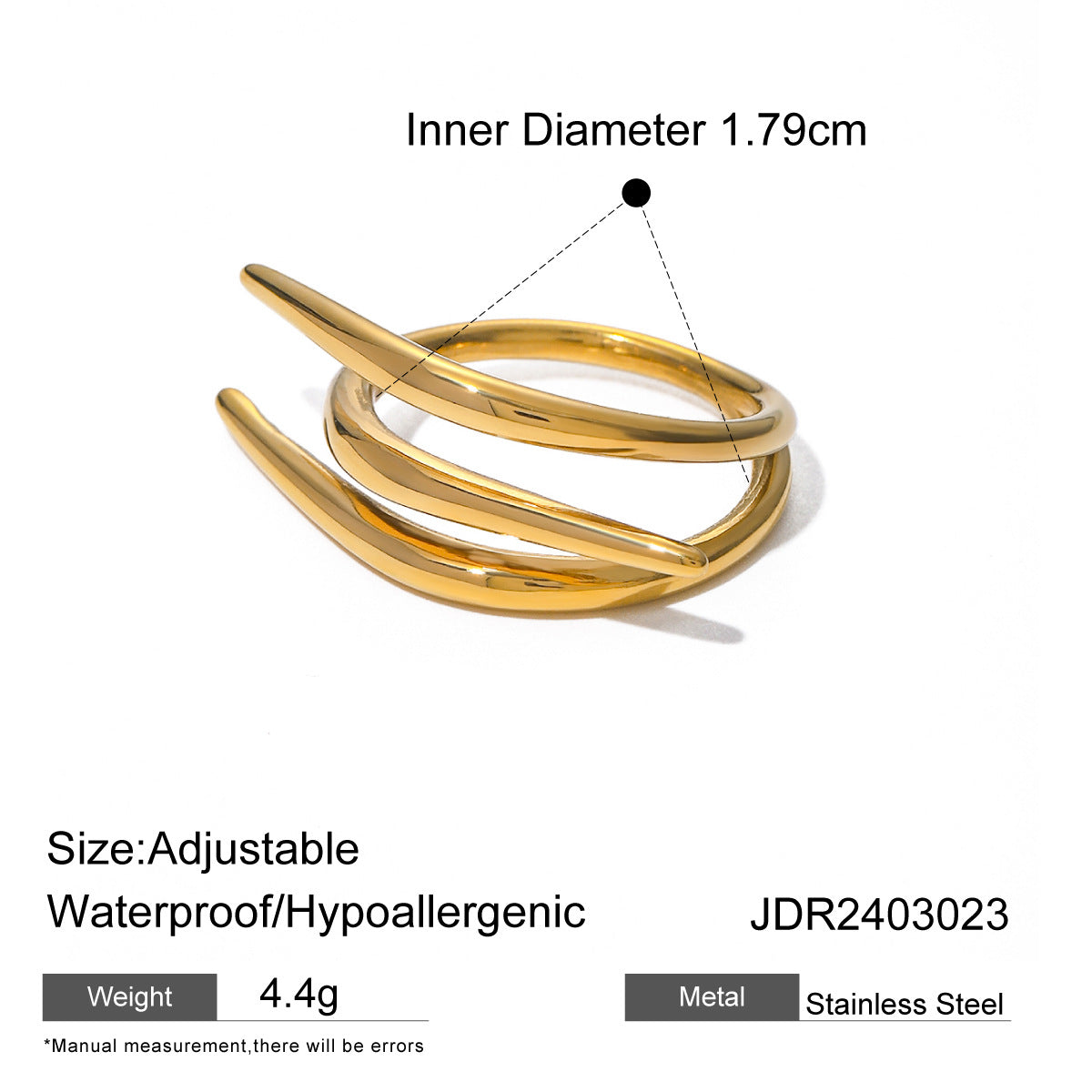 Love Heart Titanium Steel Ring Jewelry Rings Stainless Steel