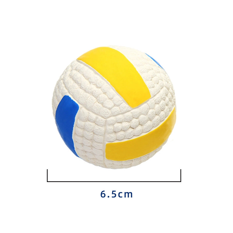 Rubber Dog Toy Football Tennis Ball Squeaky Sound Pet Toy Vibrant Color Ideal For Playtime Fun Your Furry Friend