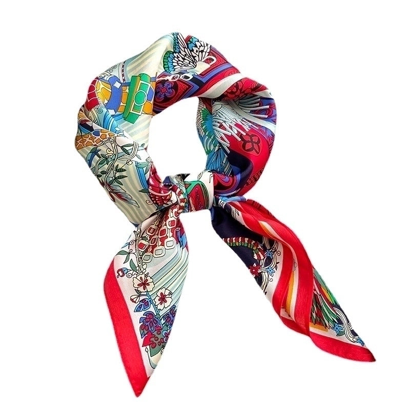 Women's Elegant Animal Silk Silk Scarf