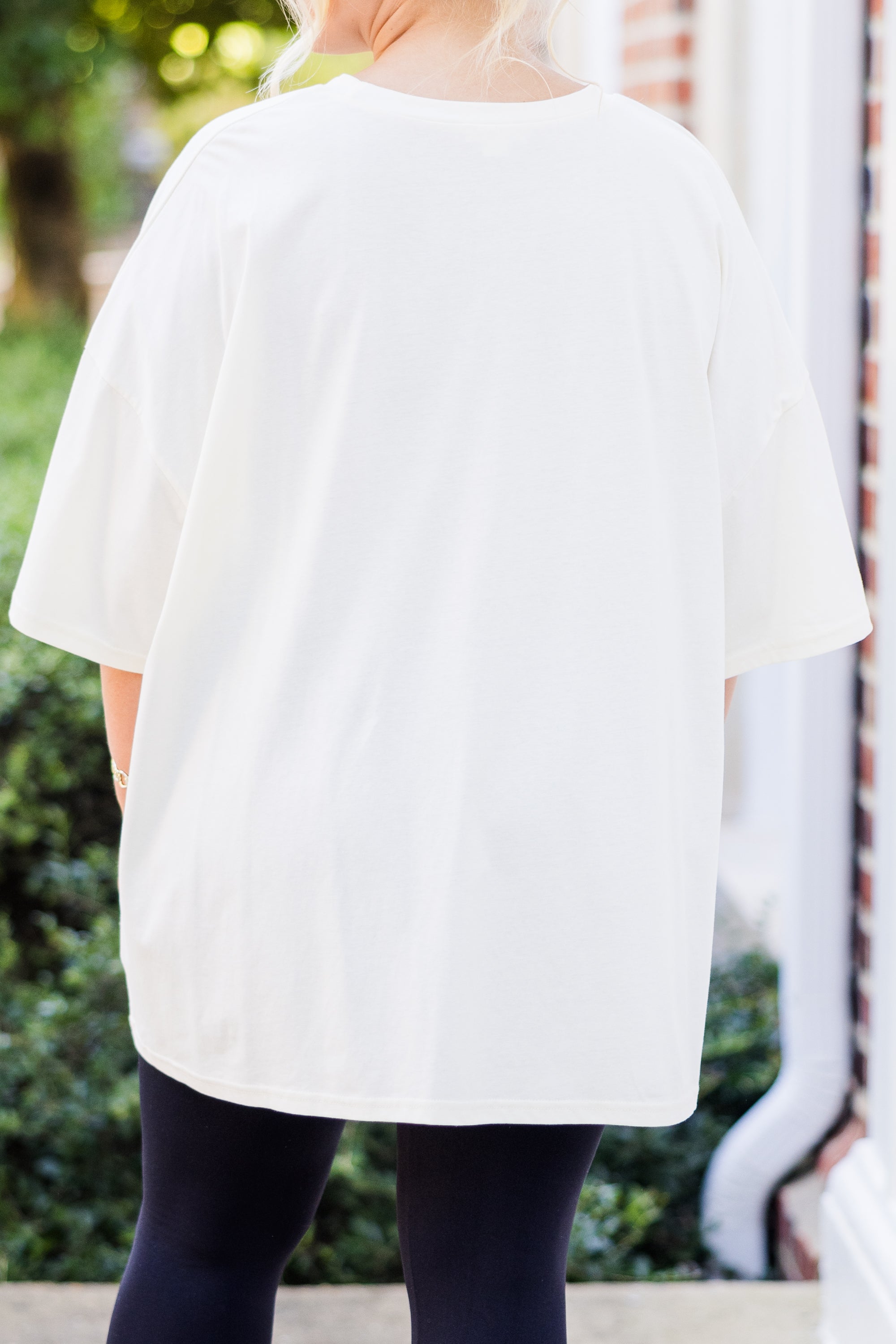 Ready For Game Day Boyfriend Tee. Ivory