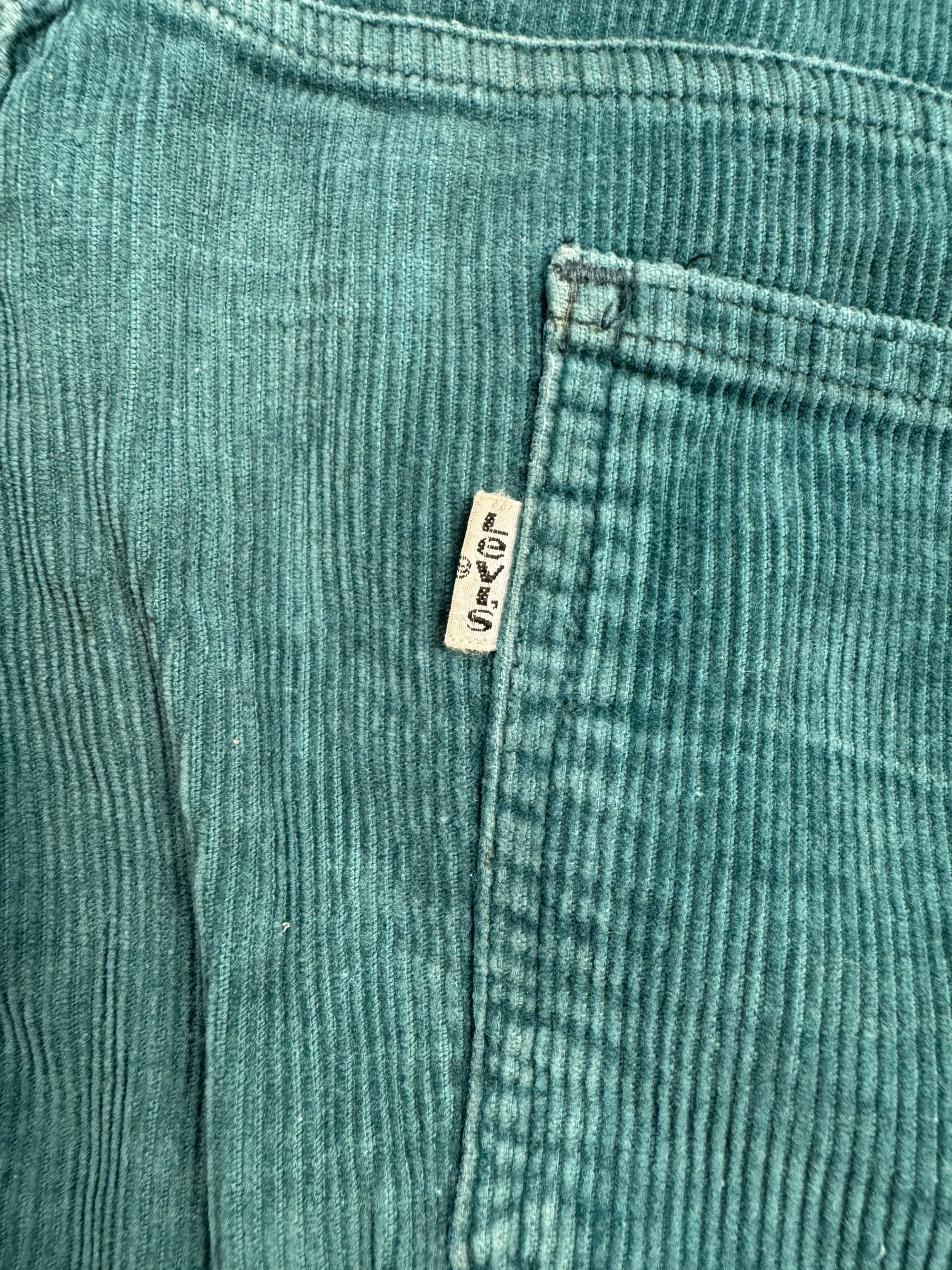 1980s Teal Corduroy Shorts