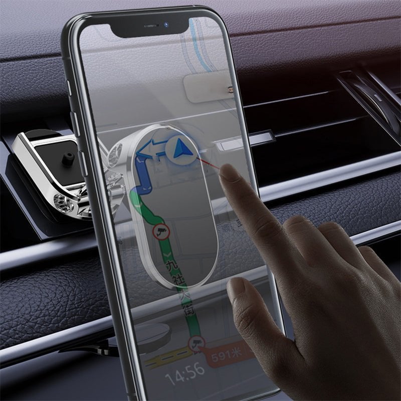 🔥 Alloy Folding Magnetic Car Phone Holder