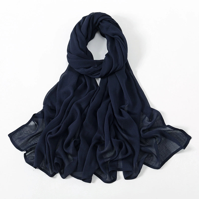 Women's Elegant Minimalist Solid Color Rayon Kerchief