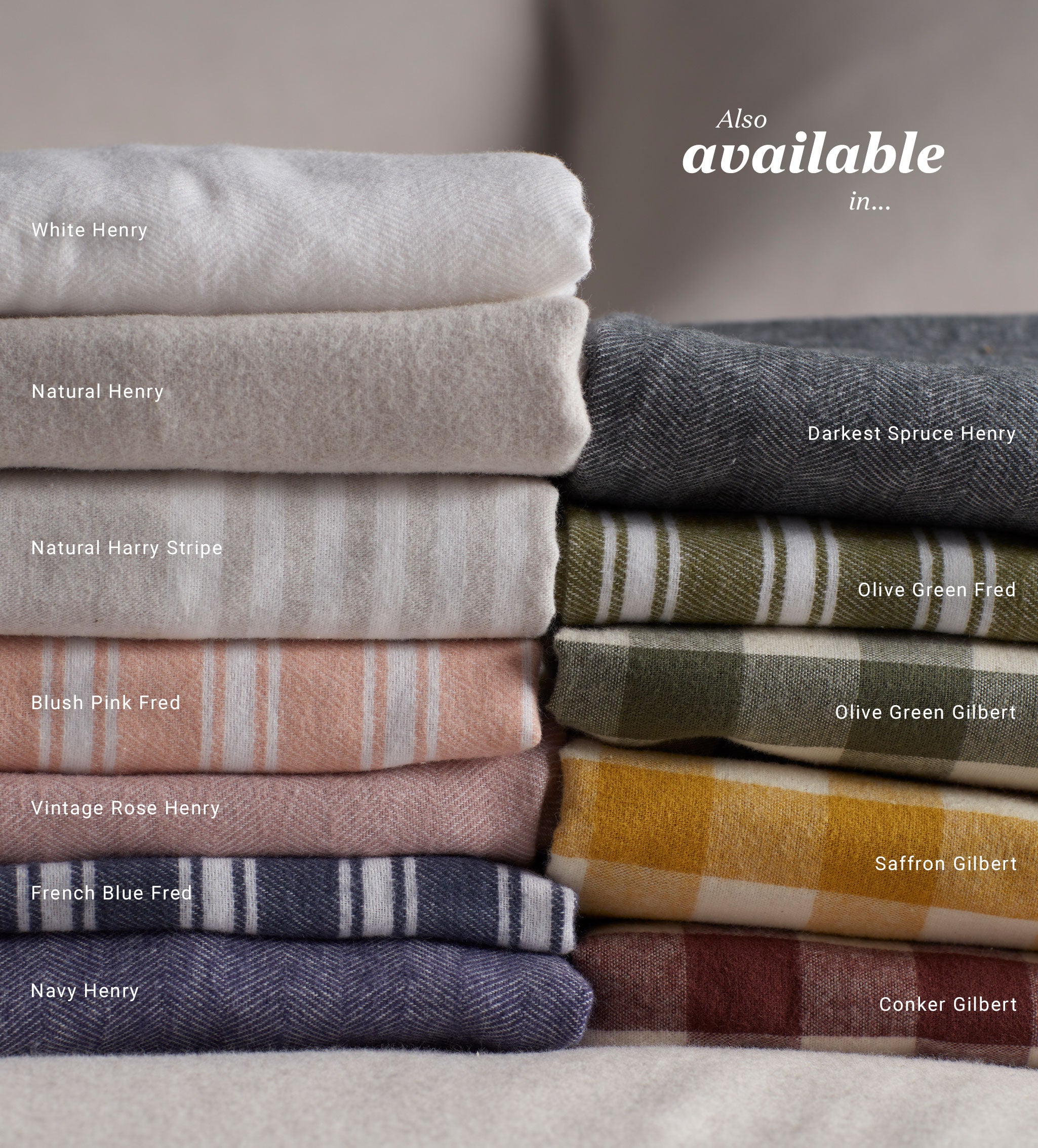 Conker Gilbert Gingham Brushed 100% Organic Cotton Pillowcase