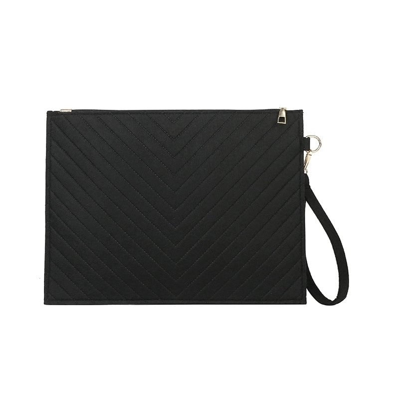 Black Khaki Green Nylon Plaid Square Evening Bags