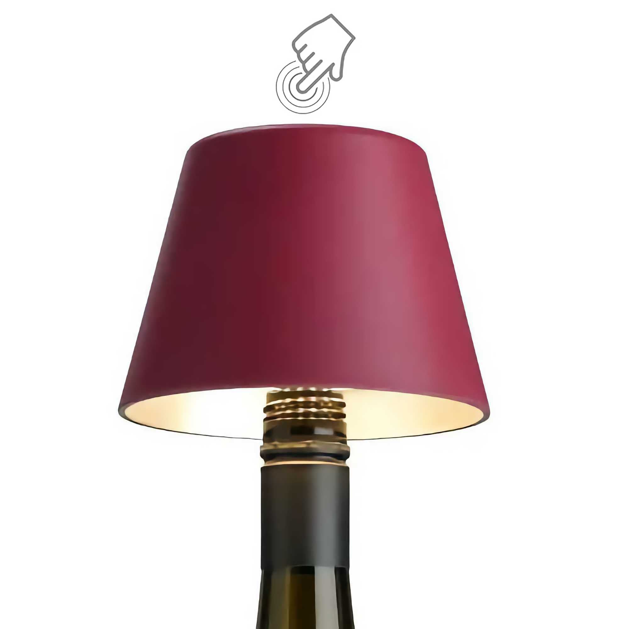 Sompex TOP 2.0 bottle light. bordeaux