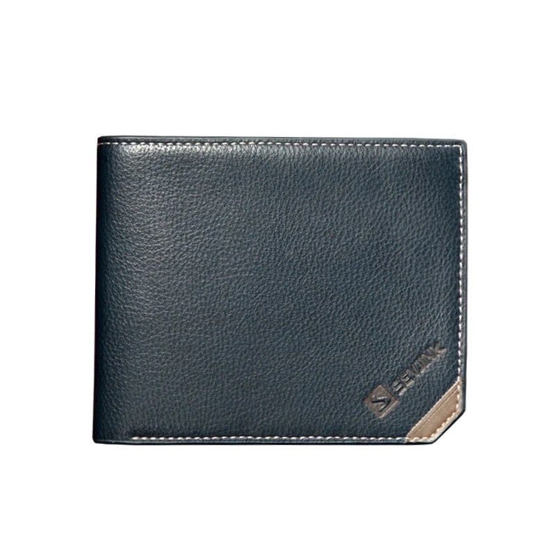 New Men's Wallet Short Style Personality Korean Men's Simple Wallet Purse