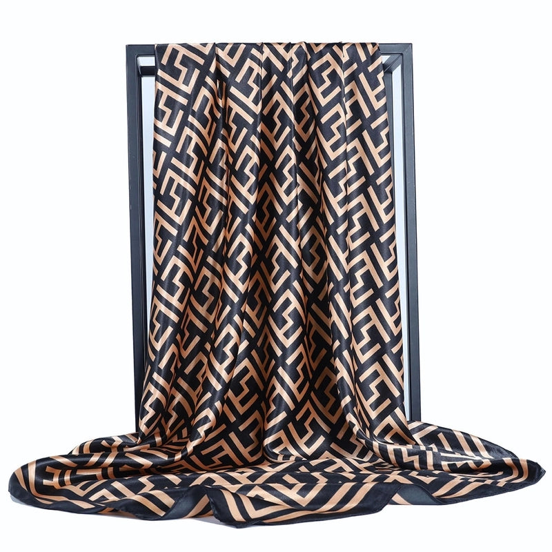 Women's Elegant Snakeskin Satin Silk Scarves