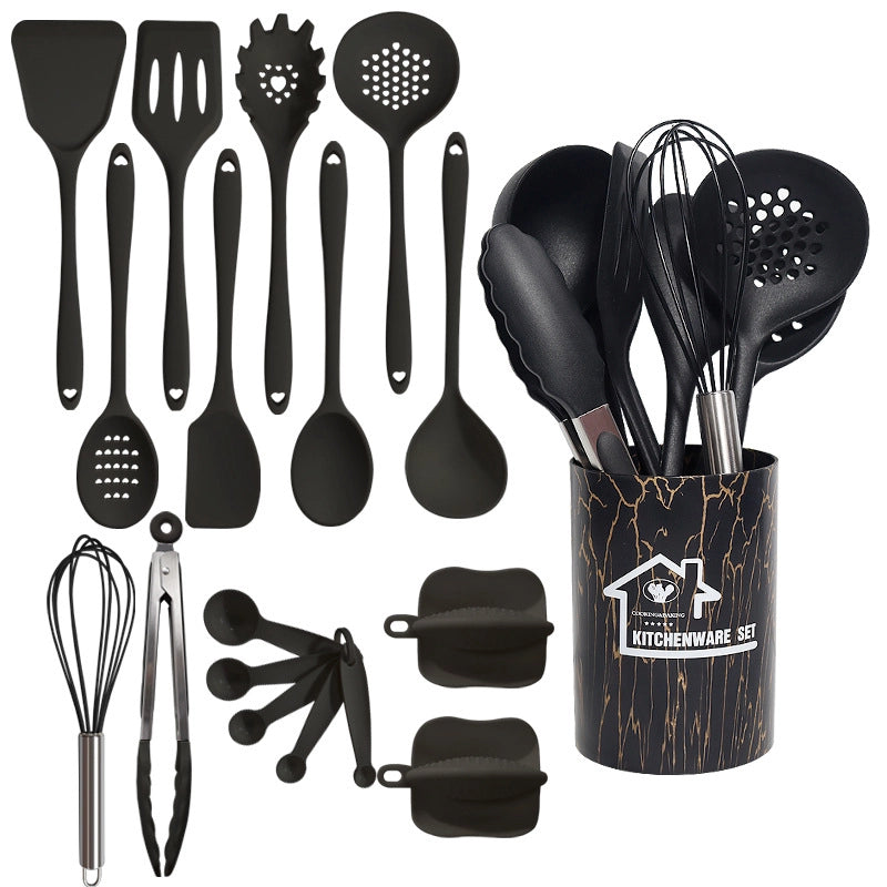 Silicone Spatula Spoon 18 Piece Set Nordic Light Luxury Silicone Spatula Non-stick Pan High Temperature Resistant Silicone Kitchenware Set
