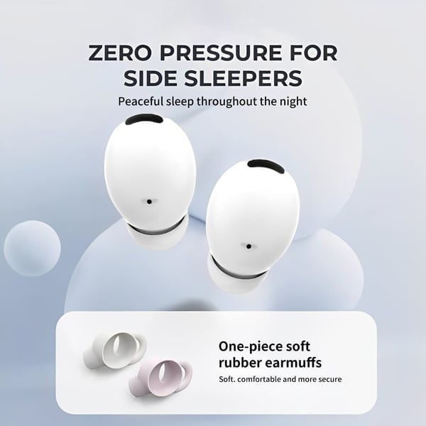 Ergonomic Design Wireless In-Ear Headphones for Side Sleepers