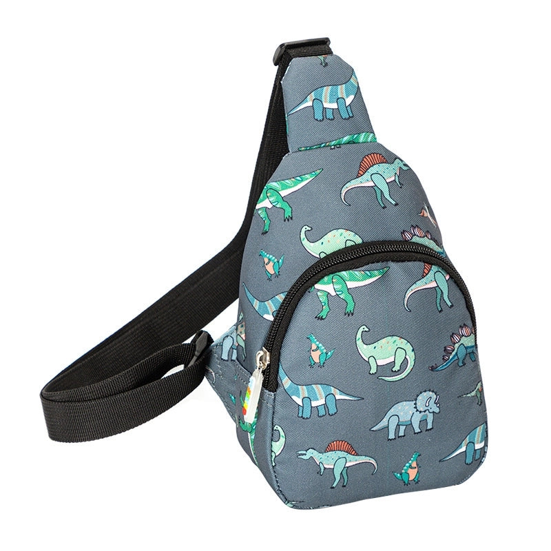 Unisex Medium Oxford Cloth Cartoon Cute Square Zipper Fanny Pack