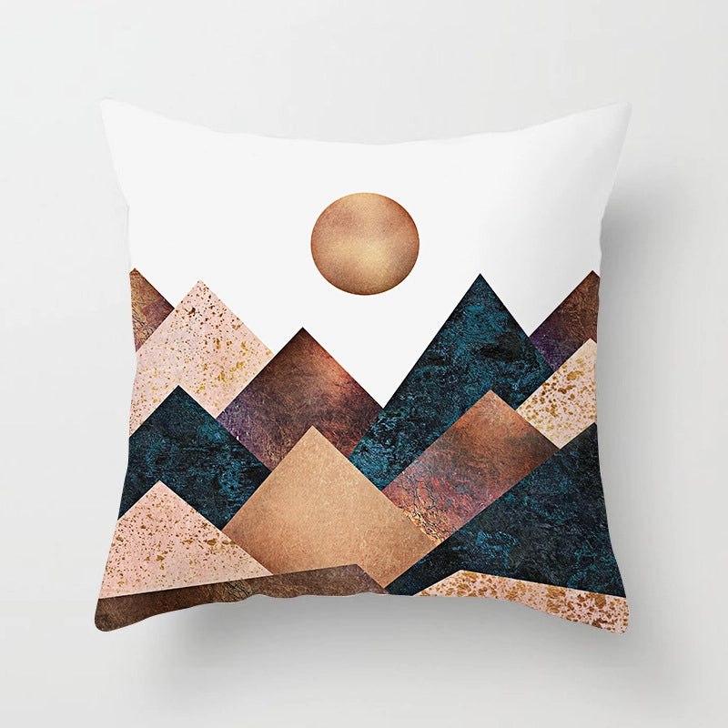 Minimalist Letter Polyester Pillow Cases Couch & Sofa Decor