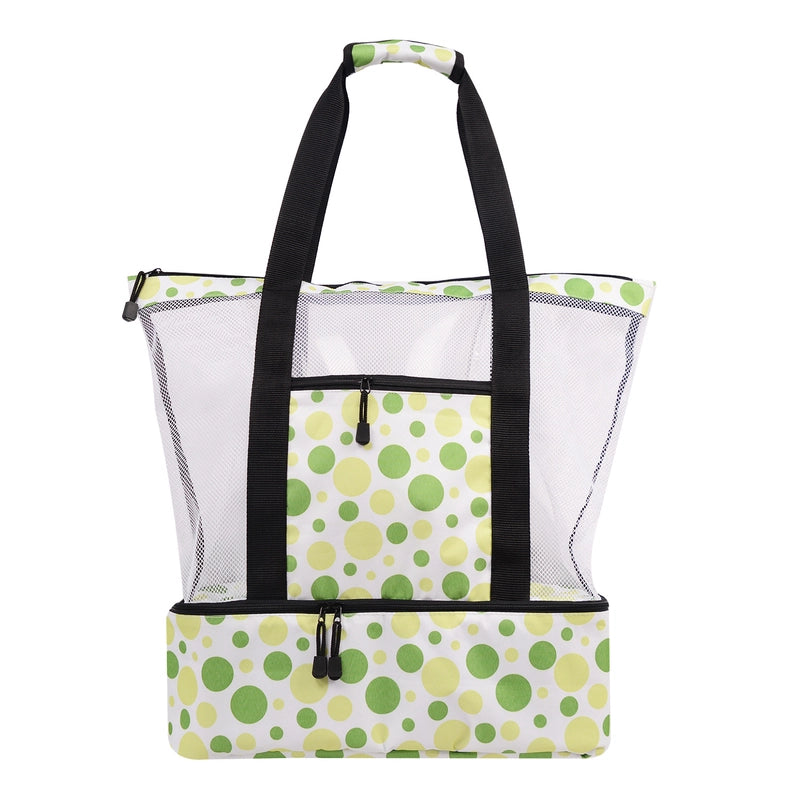 Unisex Basic Classic Style Solid Color Polyester Net Travel Bags
