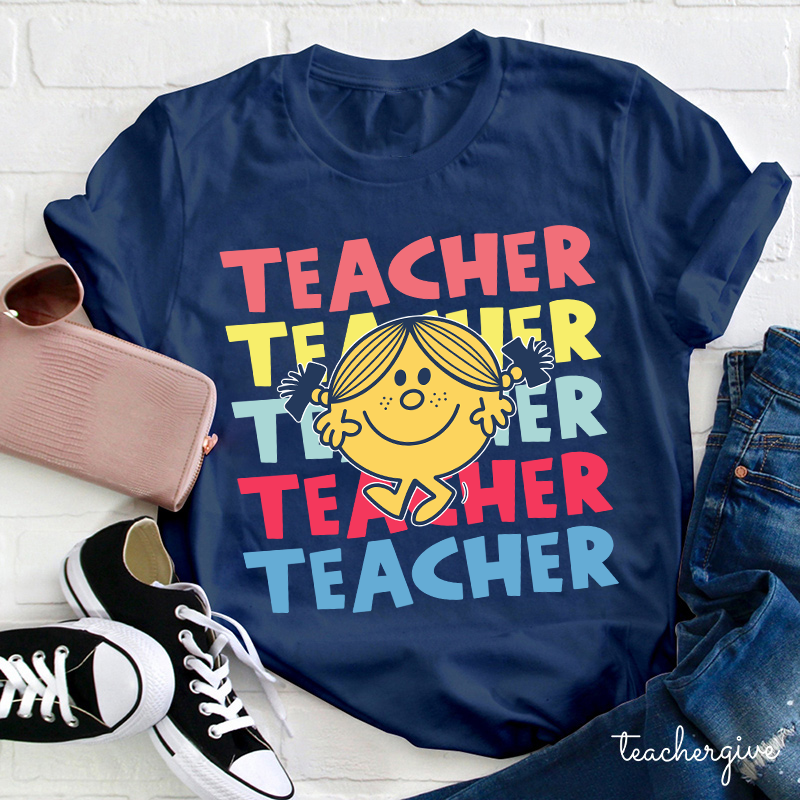 Teacher Letter Cute Little Girl T-Shirt