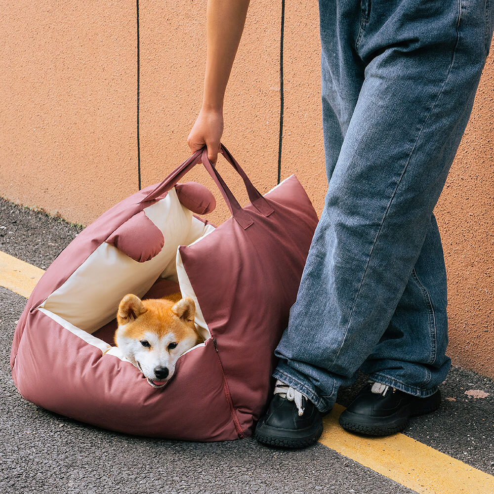 Bear Ears Pet Car Safety Bed Dog Car Seat Beds