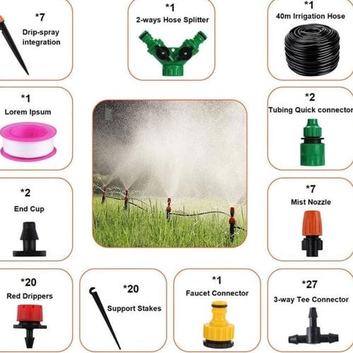 48% OFF Automatic Mist Cooling System For Trampoline Sprinkler And Graden(Buy 3 Free Shipping)