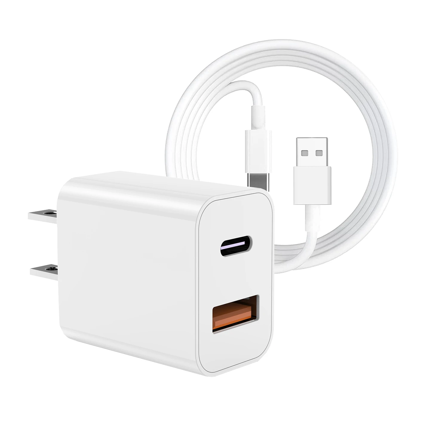 original charger logo custom 20w pd usb c Dual Port Pd wall charger US EU UK block plug 20w Pd Wall for iphone Charger