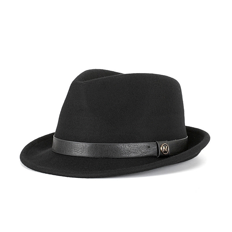 Hat Autumn And Winter Pure Wool Bowler Hat Woolen Retro   Hat Roll Along Felt Hat