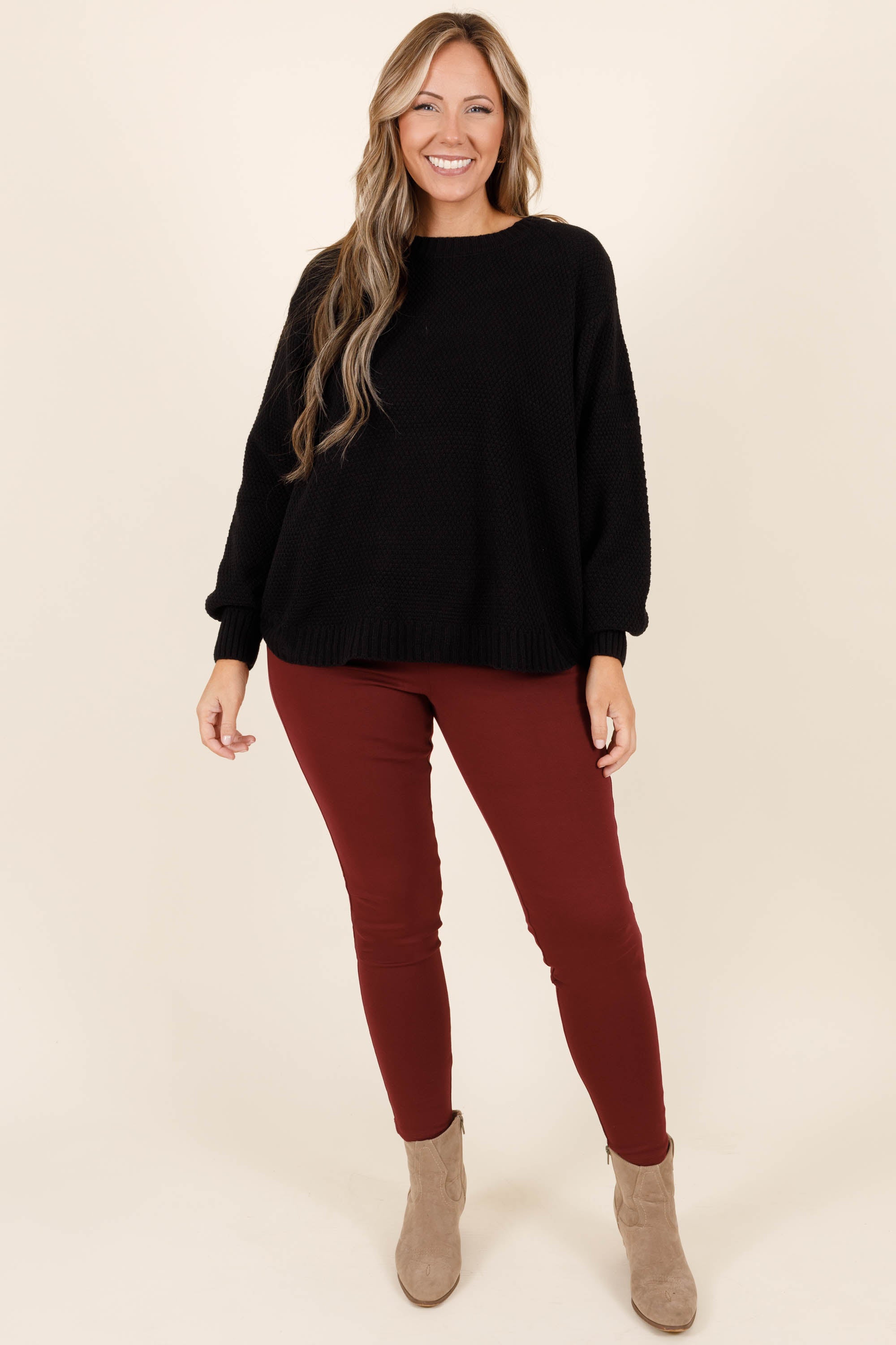 Beyond Basic Pants. Merlot