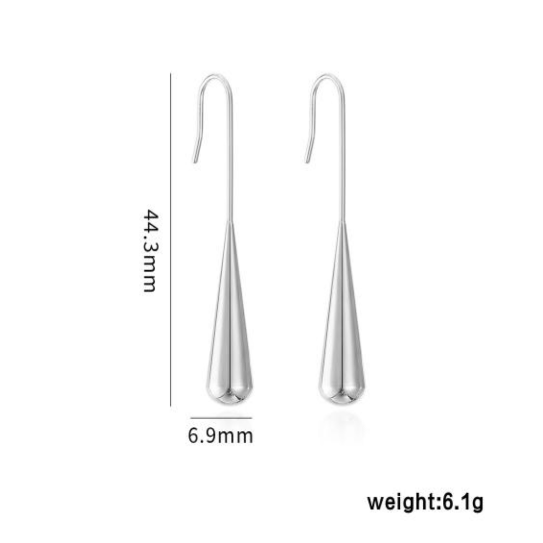 Water drop studs - Silver