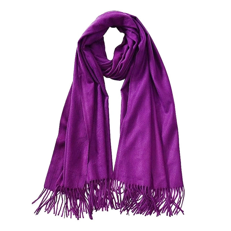 Double-sided Cashmere-like Autumn And Winter Couple Mid-length Warm  Sweet Women's Scarf Shawl
