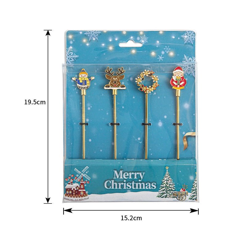 Christmas Fashion Cartoon Stainless Steel Tableware