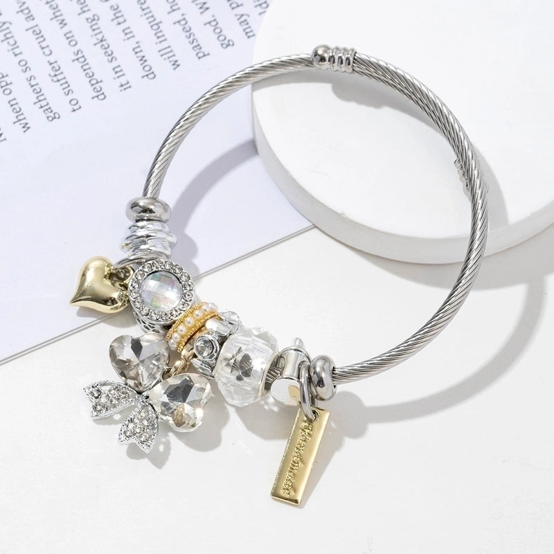 Elegant Butterfly 304 Stainless Steel Alloy Bangle In Bulk