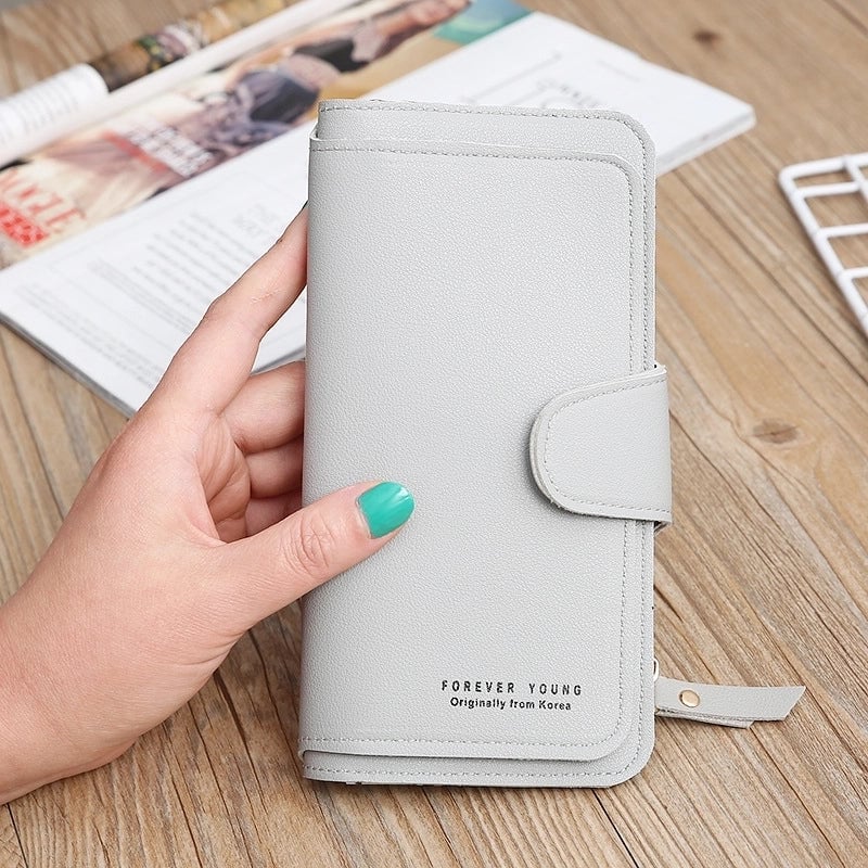 Women's Wallet Tri-fold Clutch Bag Multi-function Card Bag Coin Bag Mobile Phone Bag
