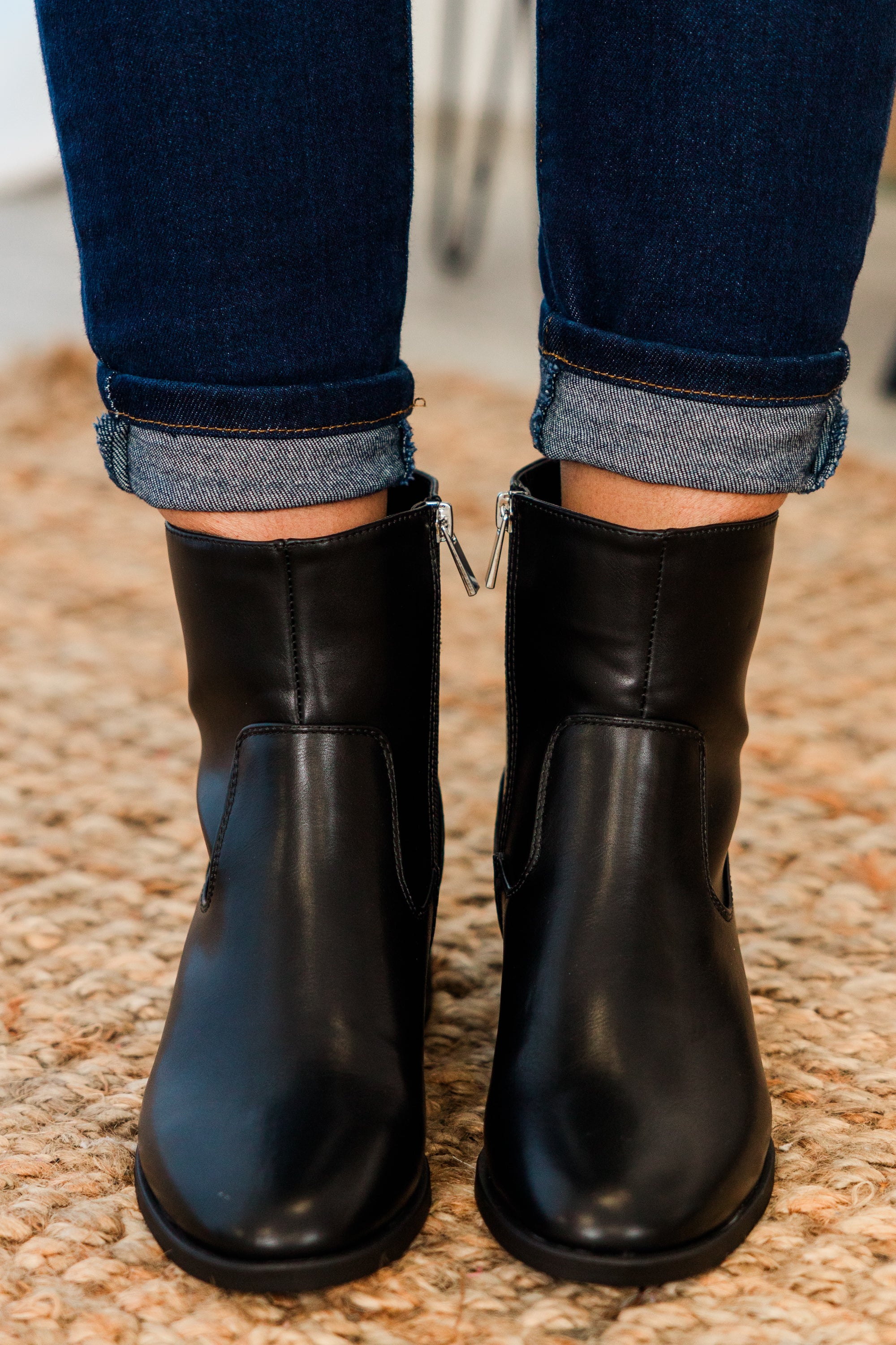 Sapphire Twilight Booties. Black