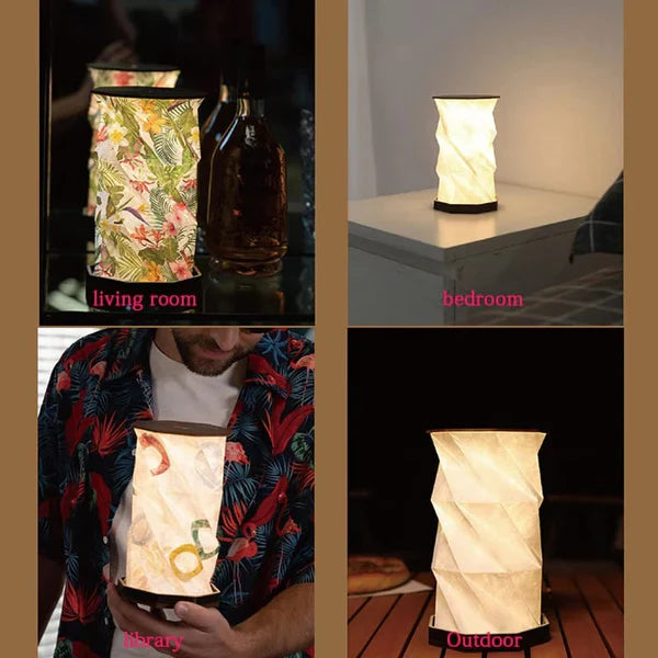 Touch Sensor Foldable Paper Book LED Lamp