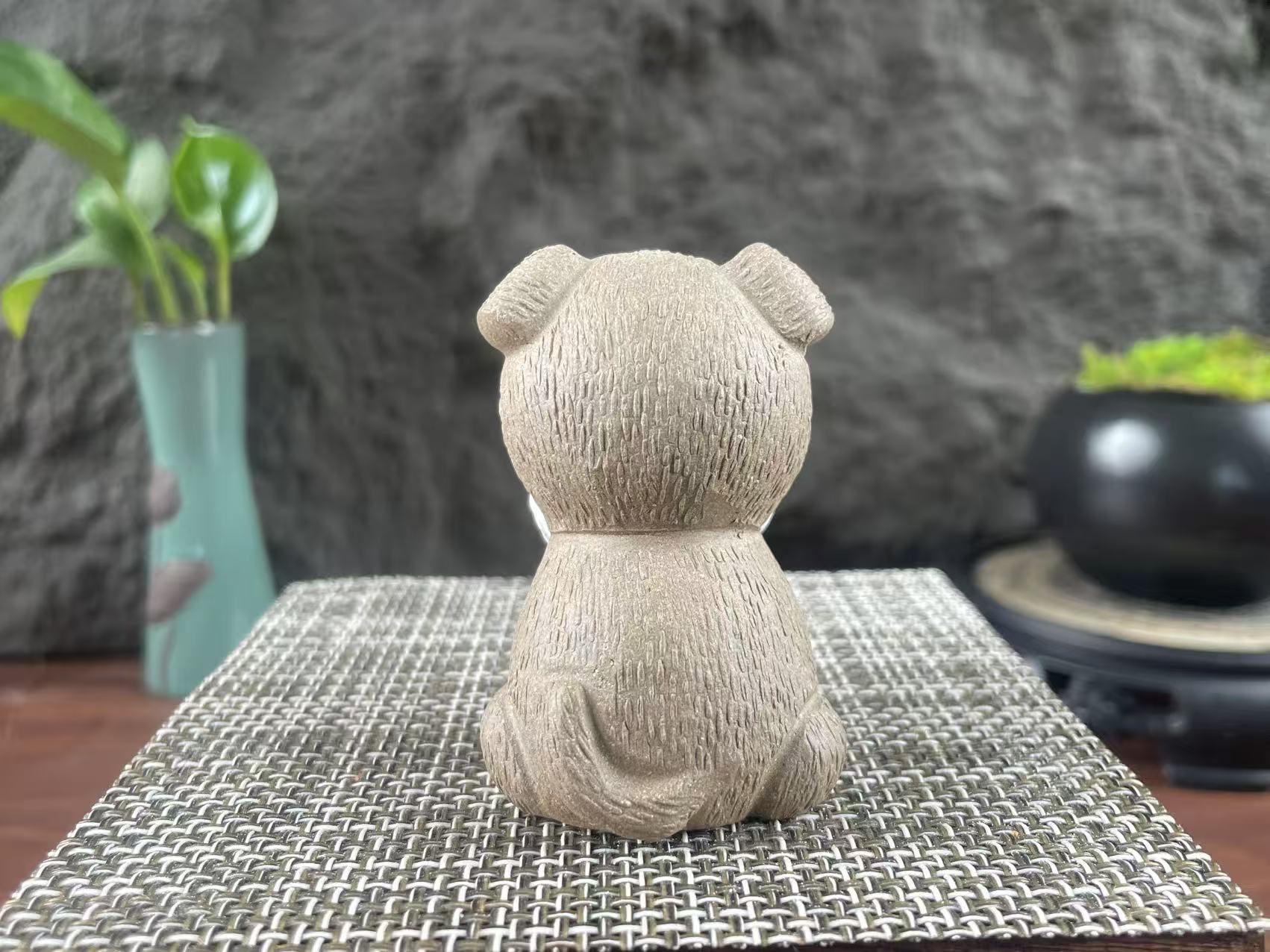 Chinese Yixing purple clay puppy