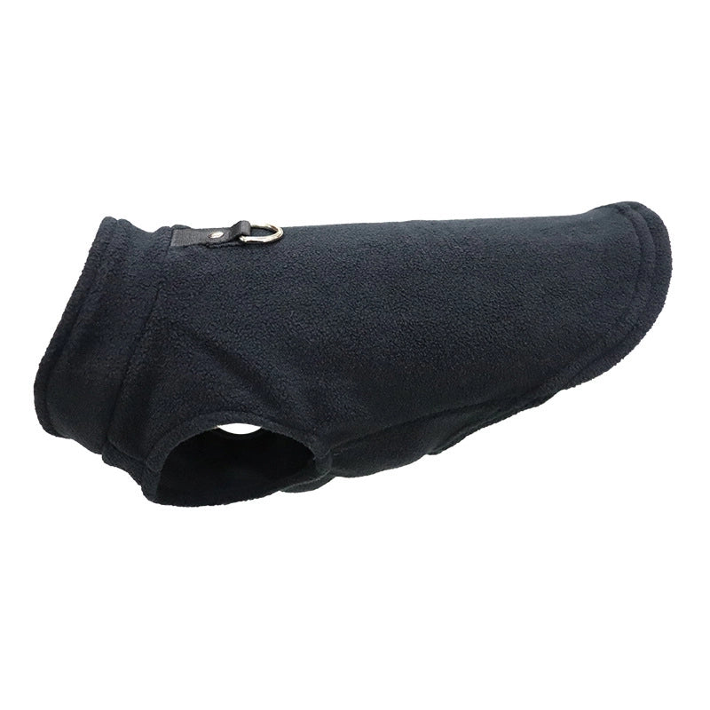 Casual Polar Fleece Solid Color Pet Clothing