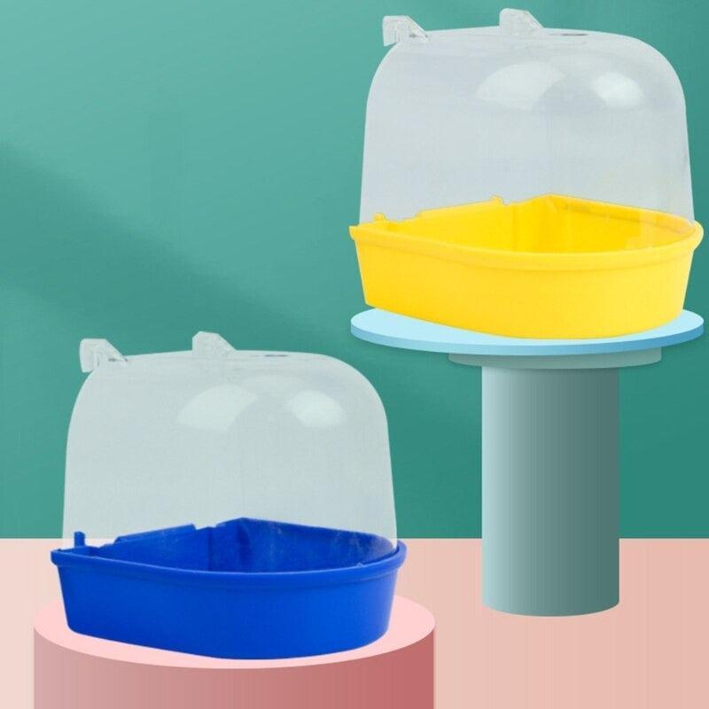 Transparent Bird Bathing Cage Box