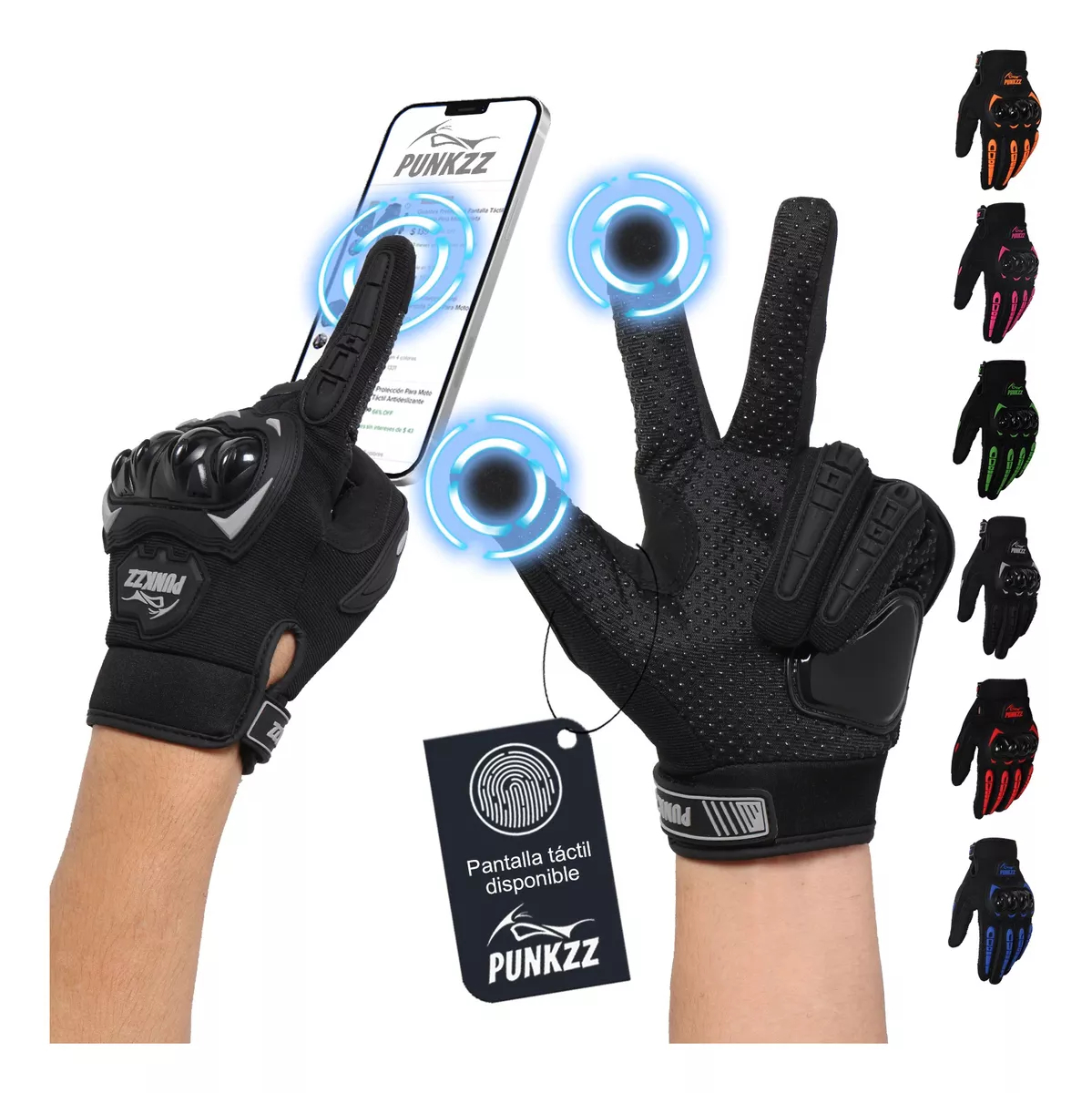 Guantes Proteccion Pantalla Táctil De Dedo Para Motocicleta