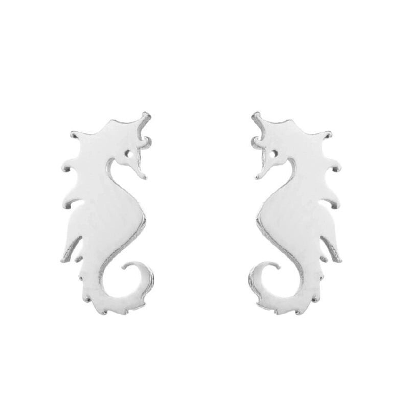 1 Pair Minimalist Animal Plating 304 Stainless Steel 18K Gold Plated Ear Studs